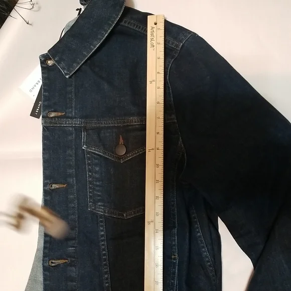 J Brand Denim Trucker Jean Jacket New Indigo Darkas Washed Blue - NWT - Picture 5 of 8
